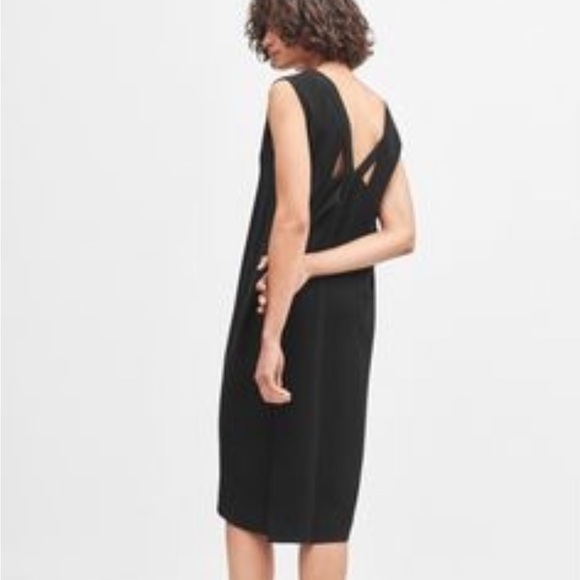 Filippa K Black CutOut V-neck Cocktail Dress - Picture 3 of 13